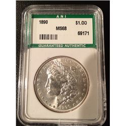 **1890 Morgan Dollar - MS68**