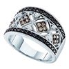 Image 1 : 14K White-gold 0.50CTW COGNAC DIAMOND LADIES FASHION BA