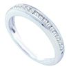 Image 1 : 14KT White Gold 0.25CTW DIAMOND FASHION BAND