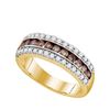 Image 1 : 10KT Yellow Gold 0.98CTW COGNAC DIAMOND FASHION BAND