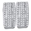 Image 1 : 14KT White Gold 0.93CTW DIAMOND FASHION EARRINGS