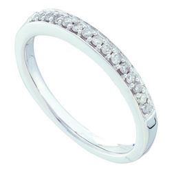 14KT White Gold 0.15CTW DIAMOND FASHION BAND