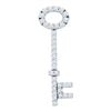Image 1 : 14KT Yellow Gold 0.50CTW DIAMOND LADIES KEY PENDANT