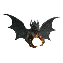 Cold Cast Resin Dragon Wall Lamp