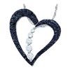 Image 1 : 10KT White Gold 0.50CTW DIAMOND LADIES HEART PENDANT