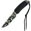 Image 1 : 7.75" GREY SKULL CAMO FULL TANG FIXED BLADE KNIFE COMES