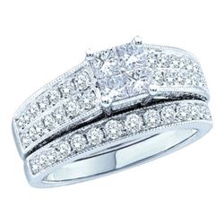 14KT White Gold 0.77CTW DIAMOND LADIES INVISIBLE BRIDAL