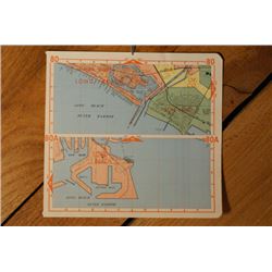 GENIUNE AUTHENTIC 1971 MAP OF LONG BEACH CA