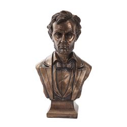 Abraham Lincoln Bust Cold Cast Bronze Statue