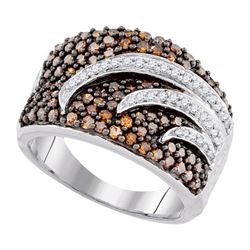 10K White-gold 1.25CTW DIAMOND COGNAC BAND