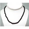 Image 1 : 98.70 CTW Garnet round beads Necklace