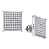 Image 1 : 10KT White Gold 0.20CTW DIAMOND LADIES MICRO PAVE EARRI