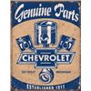 Image 1 : CHEVROLETE METAL SIGN