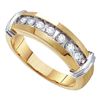 Image 1 : 10K Yellow-gold 0.50CT DIAMOND FASHION MENS BAND