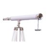 Image 2 : Nautical Hampton Collection Chrome w/ Leather Harbor Ma