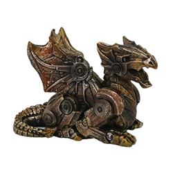 Hand Painted Resin Steampunk Dragon