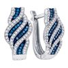 Image 1 : 10KT White Gold 0.33CT DIAMOND FASHION HOOPS