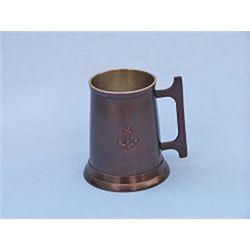 ANTIQUE STYLE 5" COPPER ANCHOR MUG