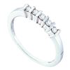 Image 1 : 10KT White Gold 0.17CTW DIAMOND FASHION BAND
