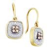 Image 1 : 14KT Yellow Gold 0.33CTW COGNAC DIAMOND LADIES FASHION