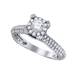 14K White-gold 1.33CT DIAMOND BRIDAL RING
