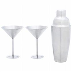 3pc Stainless Steel Martini Set