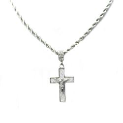 STAINLESS STEEL CROSS PENDANT COMES W/CHAIN