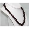 Image 2 : 270.01 CTW Natural Garnet Double Twisted Row Necklace