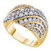 Image 1 : 14KT Yellow Gold 2.00CTW DIAMOND FASHION BAND