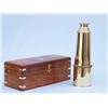 Image 2 : Solid Brass Admiral's Nautical Telescope 27" w/ Rosewoo