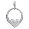 Image 1 : 10KT White Gold 0.04CTW ROUND DIAMOND LADIES FASHION HE