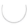 Image 1 : 14KT White Gold 9.02CTW DIAMOND FASHION NECKLACE