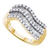 Image 1 : 14KT Yellow Gold 1.00CTW-DIAMOND FASHION BAND