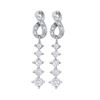 Image 1 : 10KT White Gold 0.20CTW DIAMOND FASHION EARRING