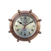 Image 1 : ANTIQUE STYLE SOLID BRASS DOUBLE DIAL NAUTICAL 8" WHEEL