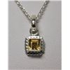 Image 1 : NATURAL CITRINE PENDANT 0.60 CTW .925 STERLING SILVER