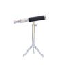 Image 1 : Nautical Chrome w/ Leather Telescope on Stand 17"