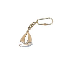 SOLID BRASS 5" YACHT KEYCHAIN