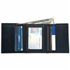 Image 1 : Embassy Men's Solid Genuine Leather Tri-Fold Wallet