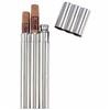 Image 1 : Maxam 2oz Stainless Steel Flask with 2 Cigar Tubes