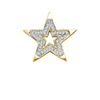 Image 1 : 10KT Yellow Gold 0.15CTW DIAMOND STAR PENDANT