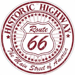 RTE 66 METAL SIGN