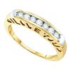 Image 1 : 10K Yellow-gold 0.27CTW DIAMOND LADIES FASHION BAND