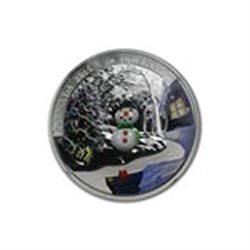 2014 Canada 1 oz Silver $20 Venetian Glass Snowman Proo