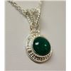 Image 2 : NATURAL EMERALD PENDANT 1.45 CTW .925 STERLING SILVER