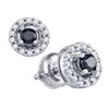 Image 1 : 10KT White Gold 0.56CT DIAMOND FASHION EARRING