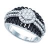 Image 1 : 10KT White Gold 1.00CTW DIAMOND FASHION BAND