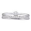 Image 1 : 14KT White Gold 0.20CTW DIAMOND LADIES BRIDAL SET WITH