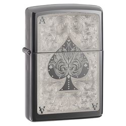 GENUINE ZIPPO FILIGREE ACE LIGHTER