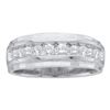 Image 1 : 10KT White Gold 0.50CTW DIAMOND FASHION MENS BAND